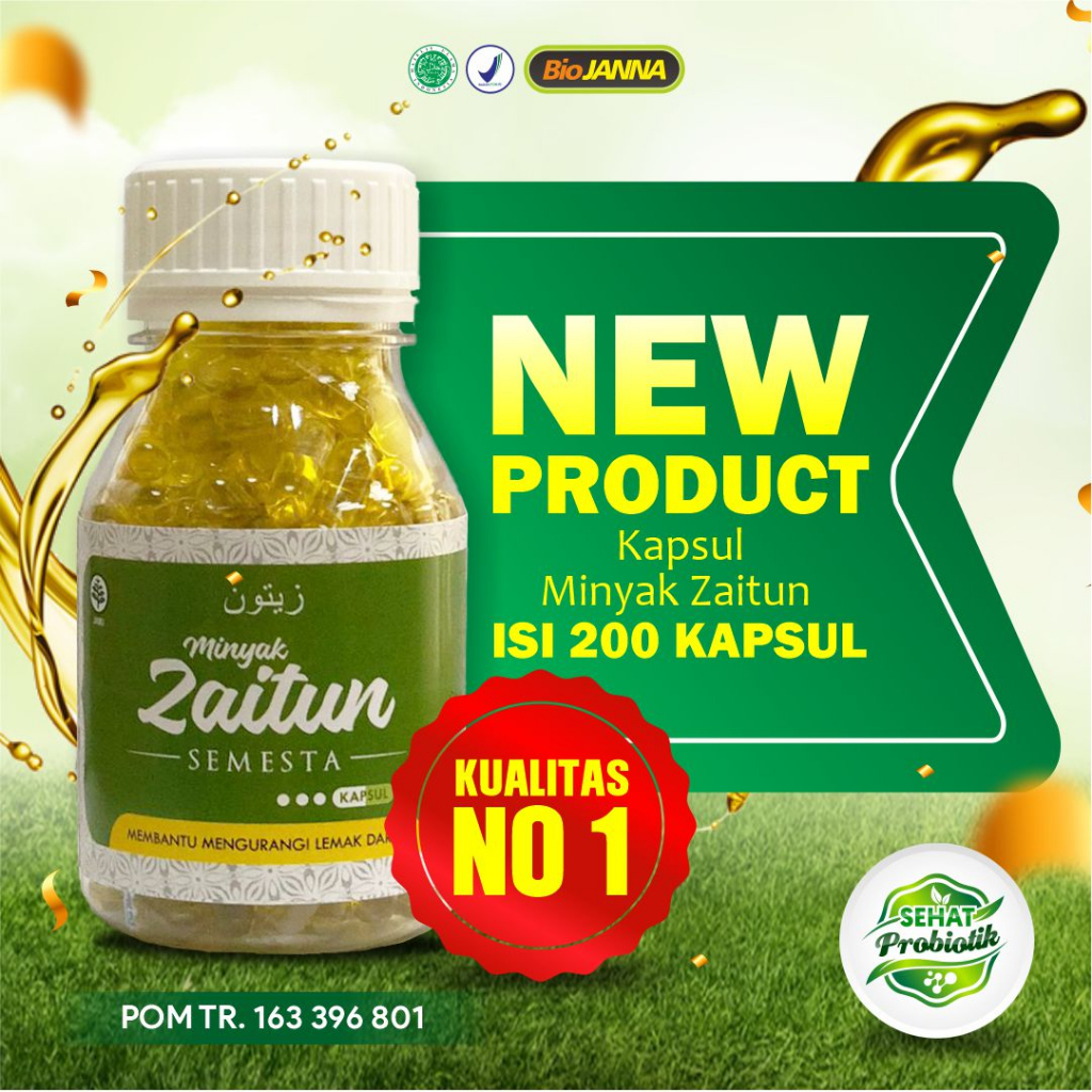 Minyak Zaitun Isi 200 Kapsul Zaitun Herbal Original