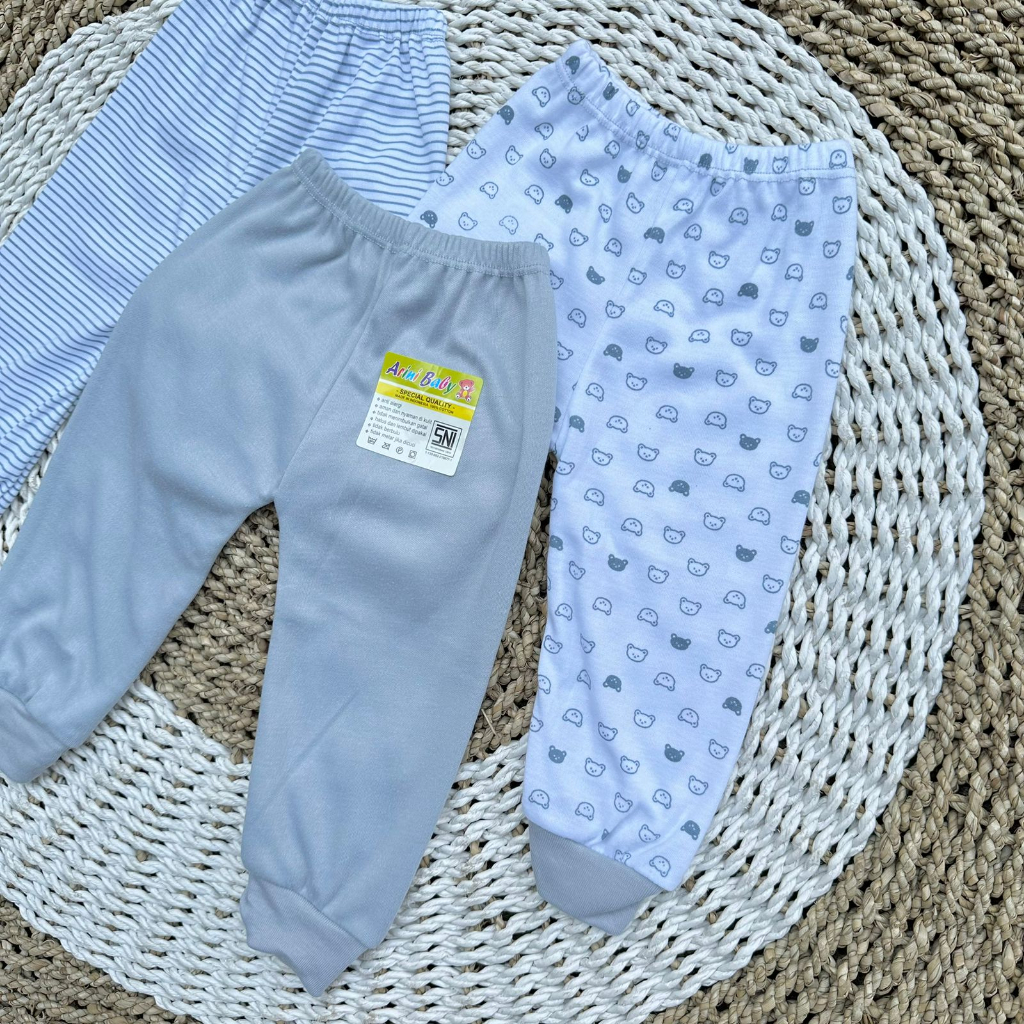 3 PCS Celana Panjang Celana Bayi Bawahan Bayi Celana newborn Hadiah Lahiran Bay