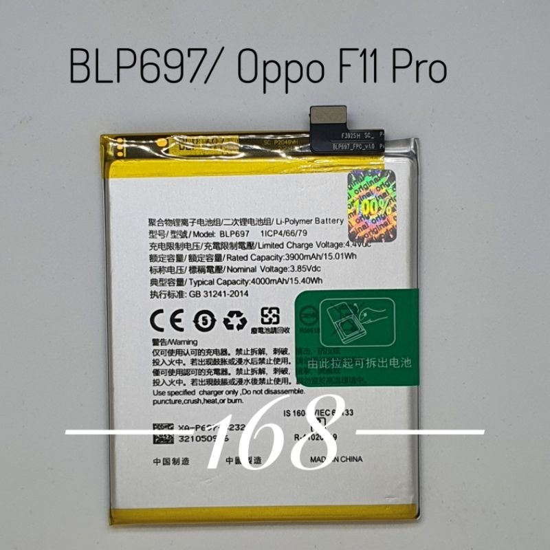 Baterai Batre Batrai Oppo F11 Pro BLP697 Batere Oppo BLP 697 F11Pro Original Battery