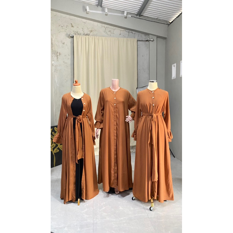 Aisha Abaya 3in1 Abaya arab abaya timur tengah abaya modern