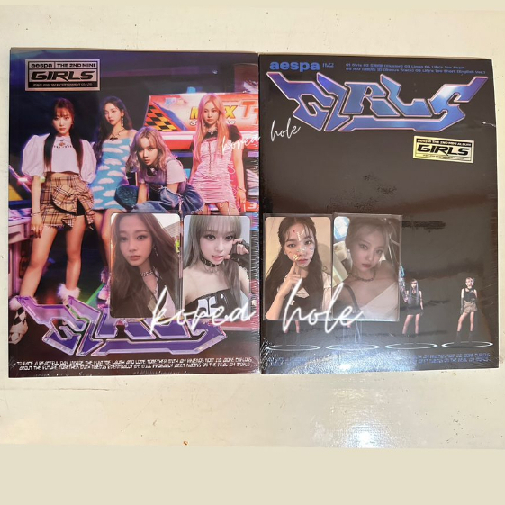 PC + Album Photopack event A ver Aespa Girls Karina Ningning Giselle Winter Set