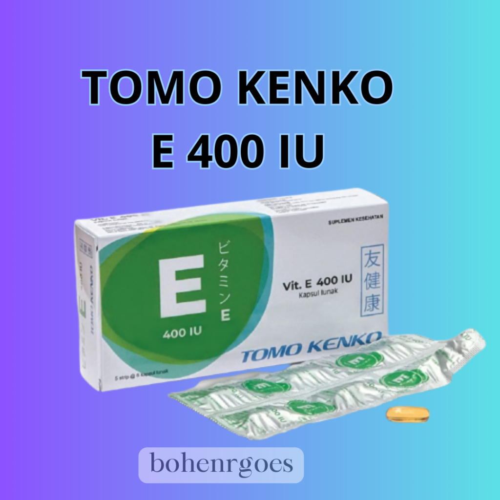 [PER STRIP] Tomo Kenko Vitamin E | Vitamin E 400 UI | Vitamin Kulit