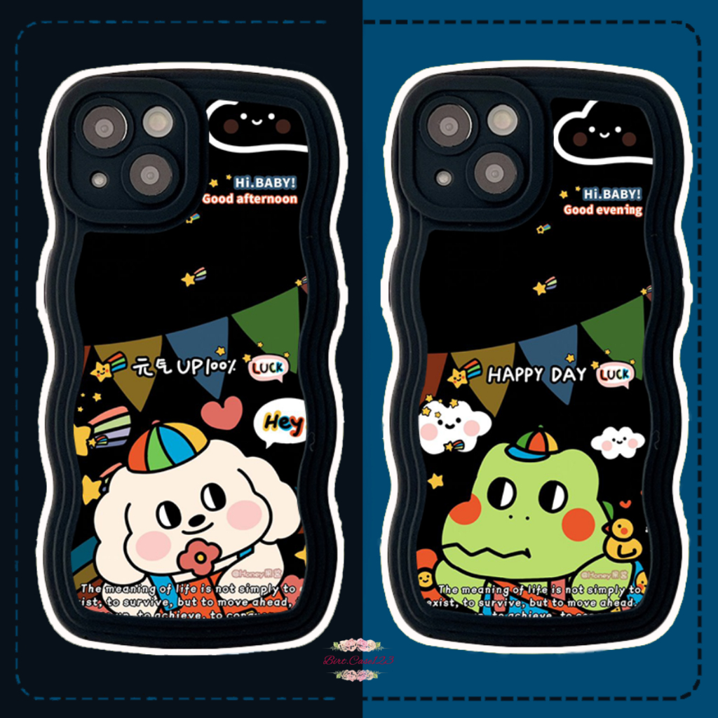 CUSTOM SOFTCASE SILIKON GELOMBANG WAVY CUSTOM SIMPLY FOR REALME C2 5 5I C11 C20 C12 C25 NARZO 30A 50A PRIME C30 C35 BC7680