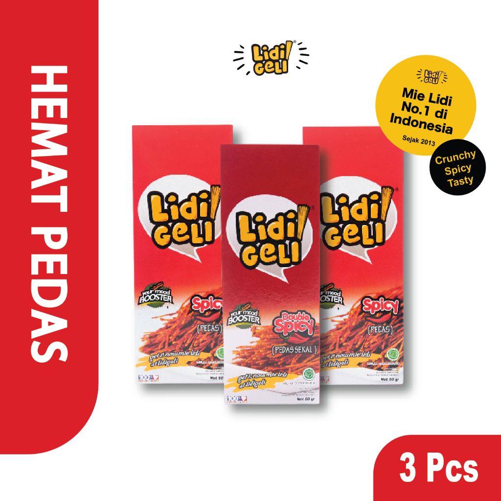 Lidigeli - Paket Hemat Pedas 3 Pcs