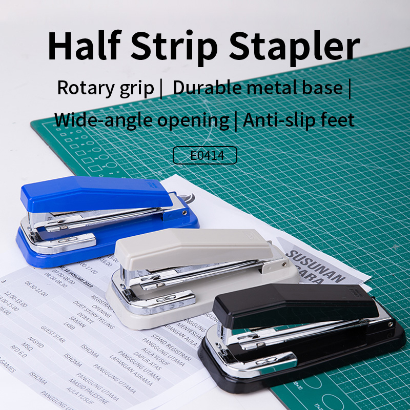 Deli Rotary Stapler Staples Putar 3 Arah 24/6 &amp; 26/6 25 Lembar, Mudah Digunakan E0414