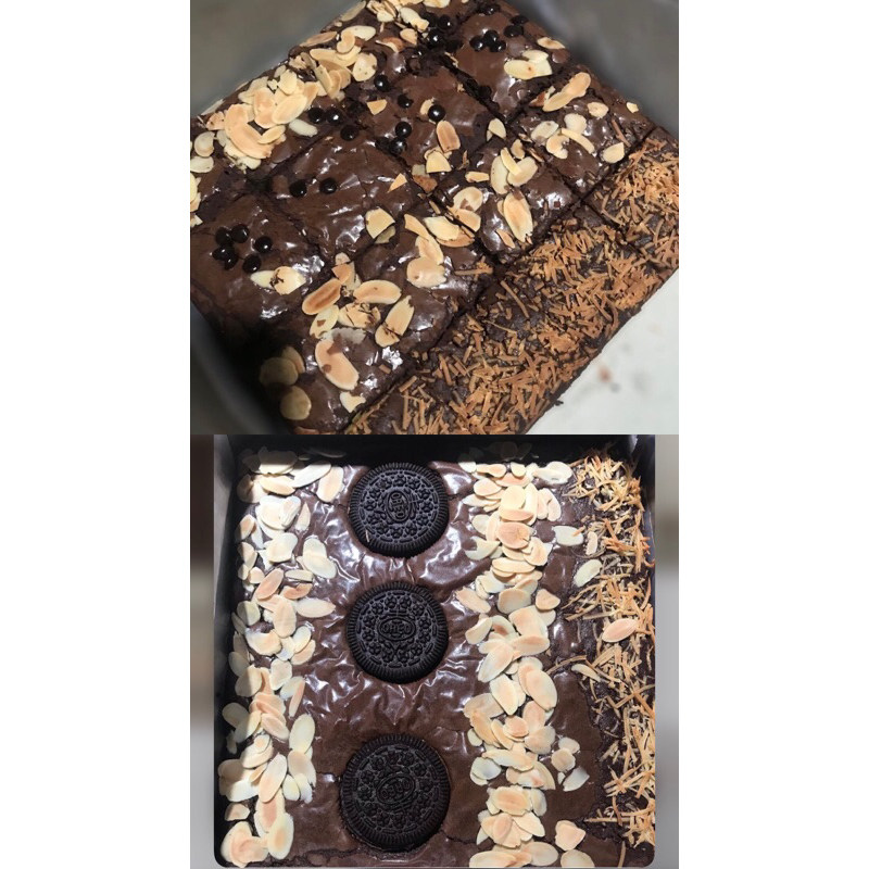 

fudge brownies — fudgy brownies — brownies panggang