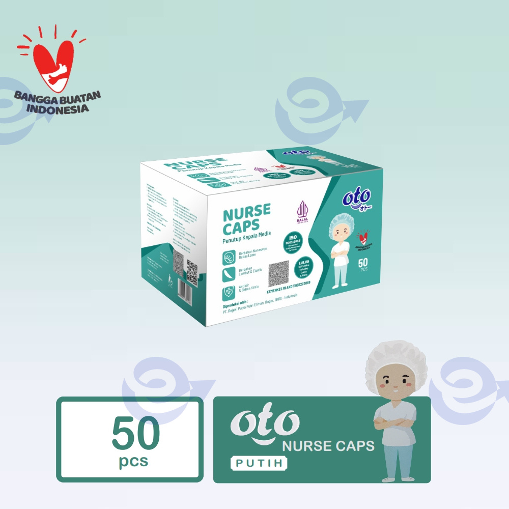 OTO Nurse Caps Hair Net / Pelindung Rambut Kepala isi 50 pcs