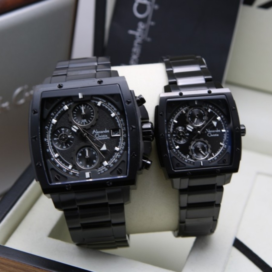 Jam Tangan Couple Alexandre Christie Original AC6376