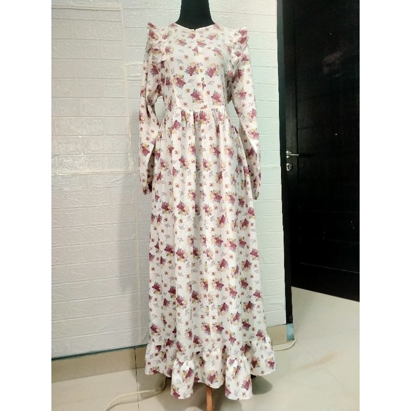 GAMIS CRINKLE MOTIF BUNGA