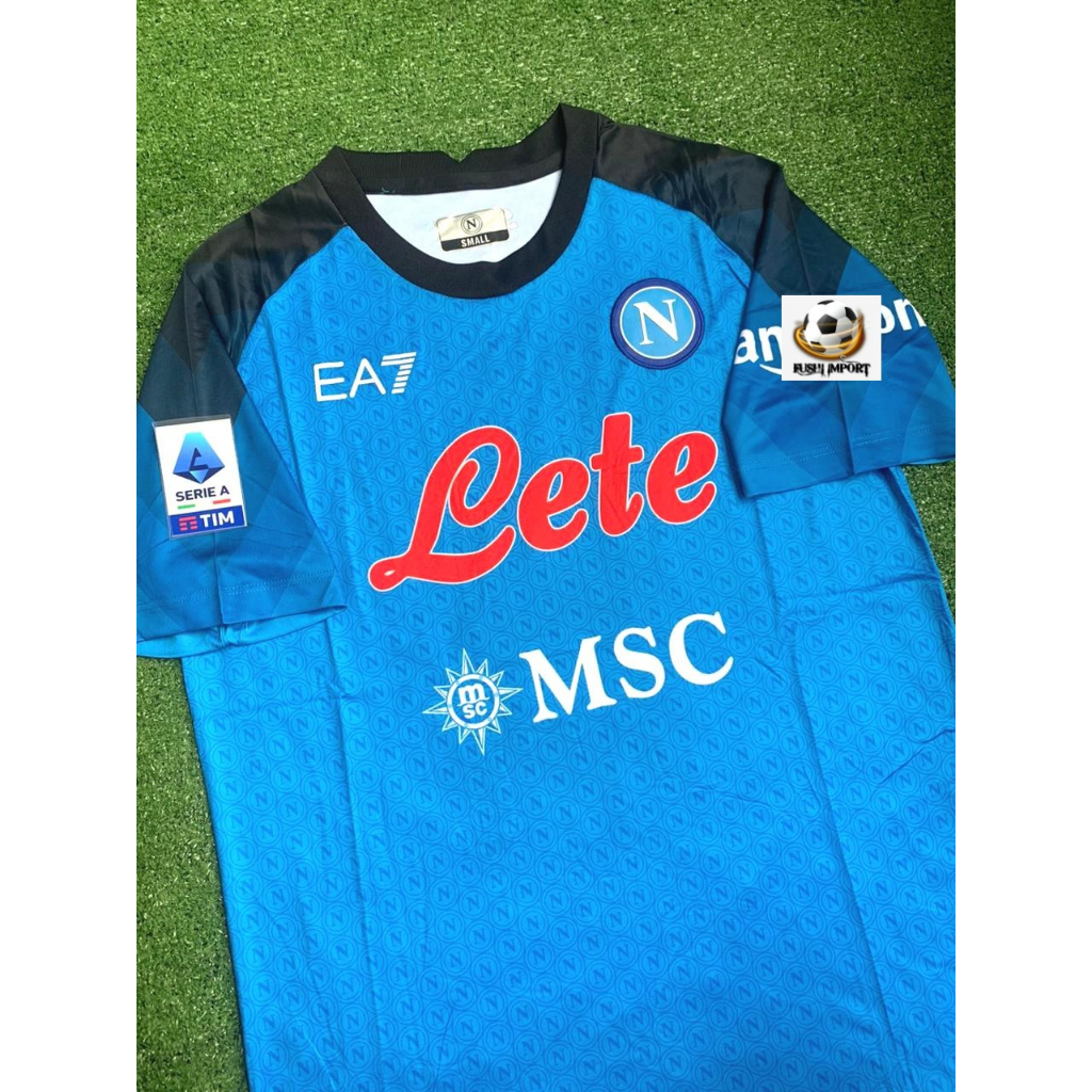 Jersey Baju Bola Napoli Home Full Patch 2022 2023 Grade Ori