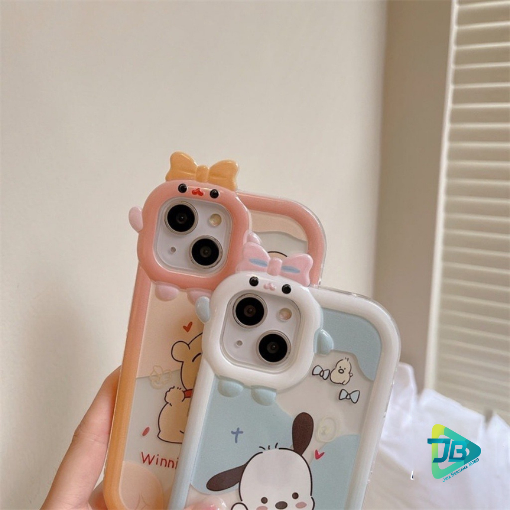 CUSTOM SOFTCASE PITACU FRAME KARAKTER CUSTOM POOH AND POCHACCO FOR OPPO A9 A5 A31 A8 A15 A15S A3S A1K A57 2022 A77S A5S F9 A12 A11K A74 A95 A16 A54 A53 A33 2020 A52 A92 A72 A76 A36 A96 F11 A17 A17K RENO 8Z 7Z 4 4F 5F 5 5K 8 JB8659