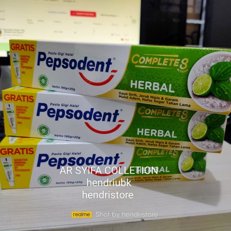 Pepsodent Herbal 190gr Banded Free Pepsodent Sensitive Expert 20gr Pepsodent Herbal 190g Pasta Gigi 