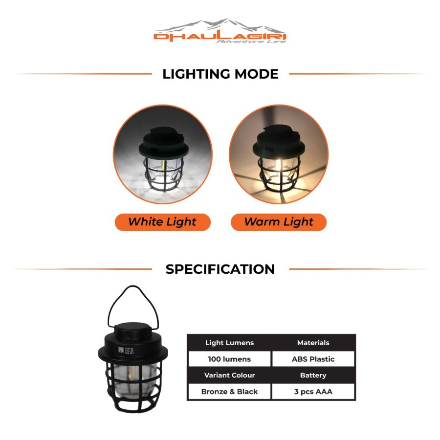 Lampu Camping Dhaulagiri Vintage Lamp 76