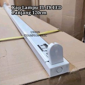 Kap TL/Rumah lampu TL LED Single Endeed 120cm bisa untuk lampu philips