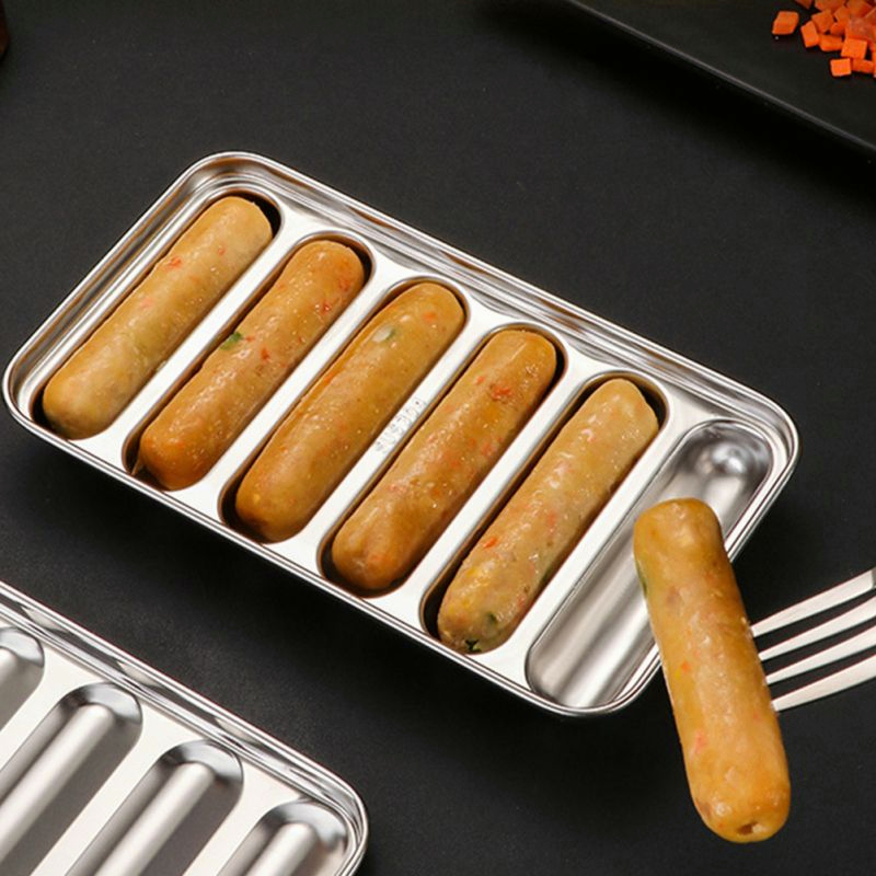 Cetakan Sosis Mold Bahan Stainless Steel 6 Lubang Cetakan Sostel / Sausage Mold Telur / Cetakan Hot Dog Cetakan Hotdog