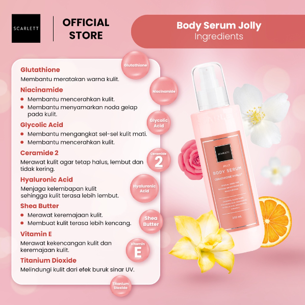 Scarlett Whitening Body Lotion BPOM Original - JOLLY SERIES