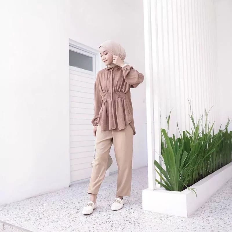 VEBBY BLOUSE // BLOUSE WANITA OVERSIZE KEKINIAN