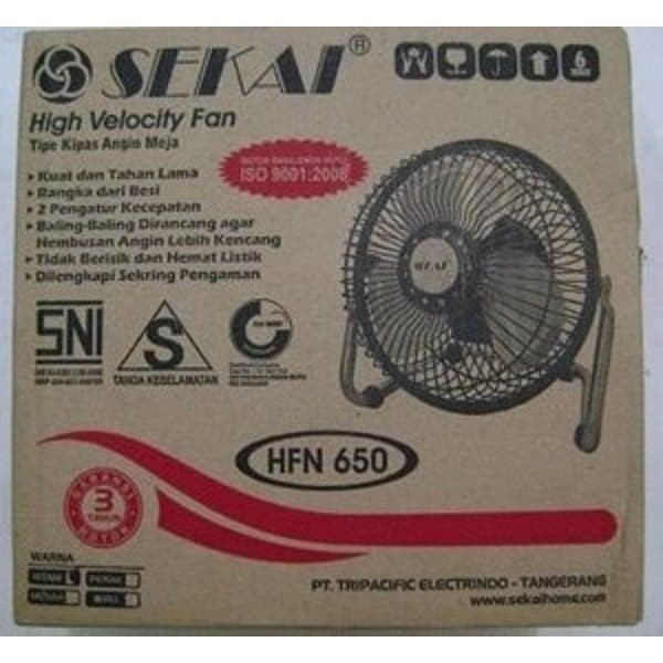 Sekai Kipas Angin Meja MINI TORNADO HFN 650 HFN-650 HFN 650 6INCH 6"