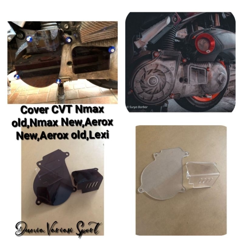 Cover CVT/Tutup CVT Nmax old,Nmax New,Aerox New,Lexi,Aerox old Free Baut