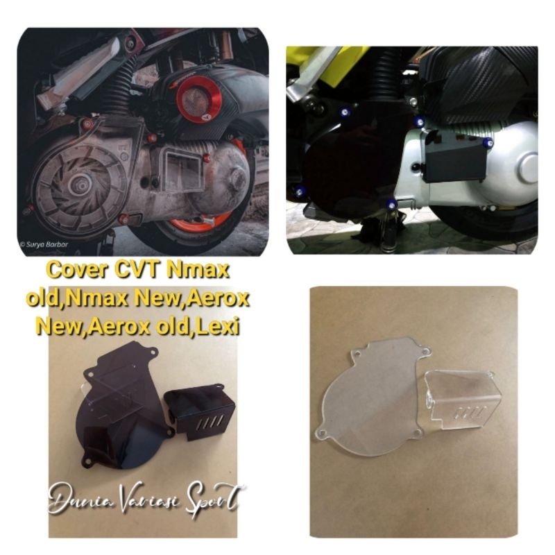 Cover CVT/Tutup CVT Nmax old,Nmax New,Aerox New,Lexi,Aerox old Free Baut