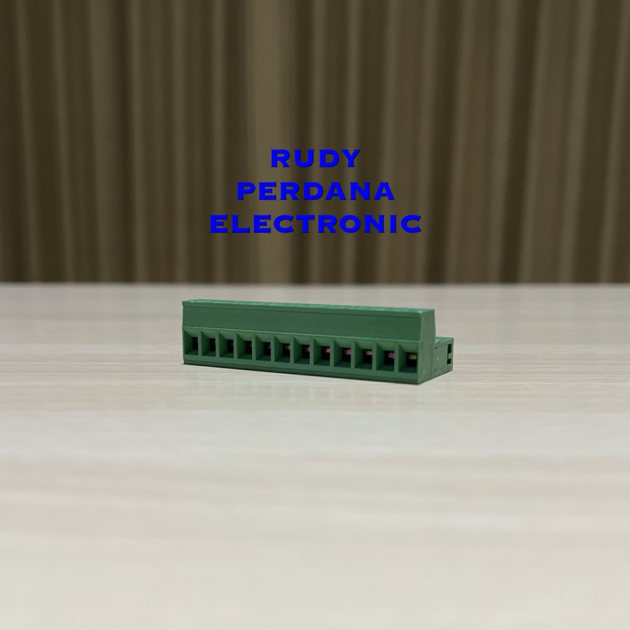 TERMINAL BLOCK SIKU L LURUS HIJAU KF2EDG 2EDG 5.08MM 12P 12 PIN KAKI