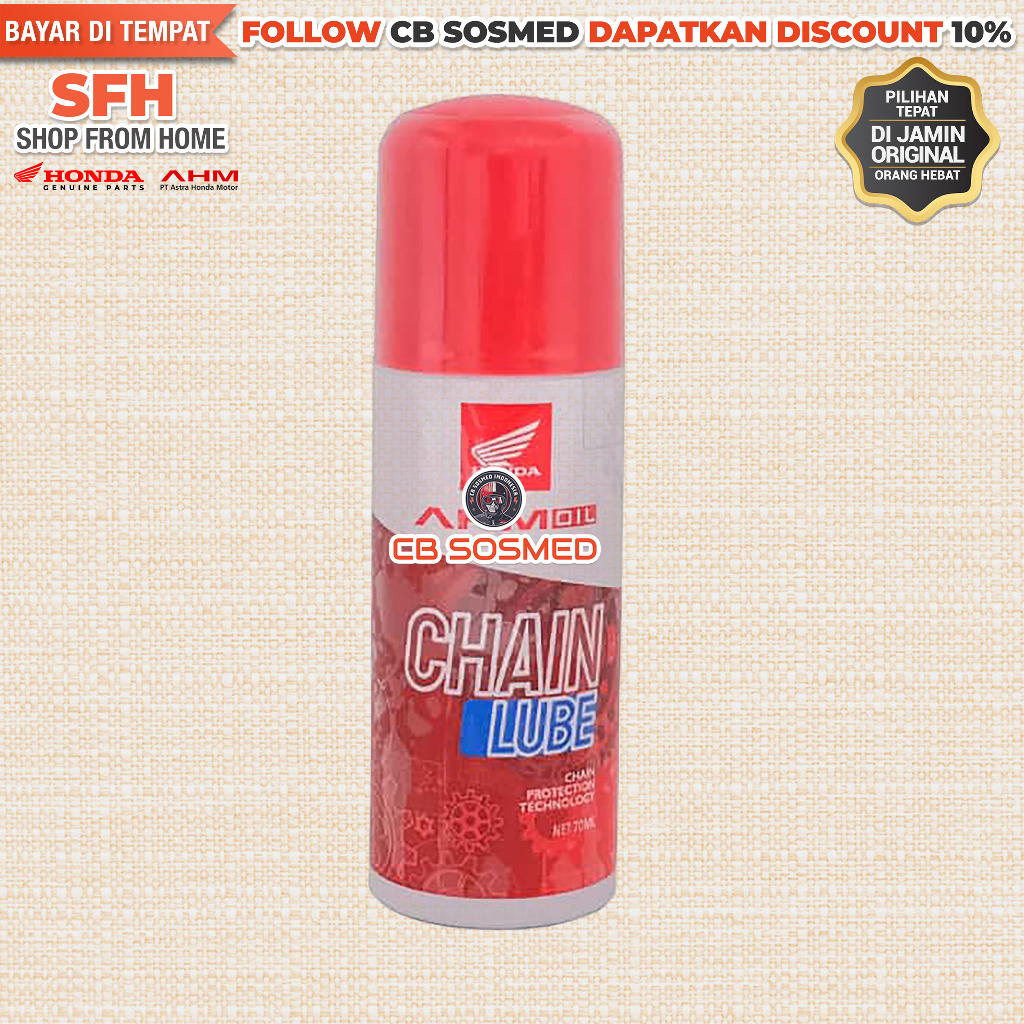 Chain Lube 70ML Pelumas Rantai Semua Motor Honda Bebek dan Sport Original Honda AHM ACL70ML