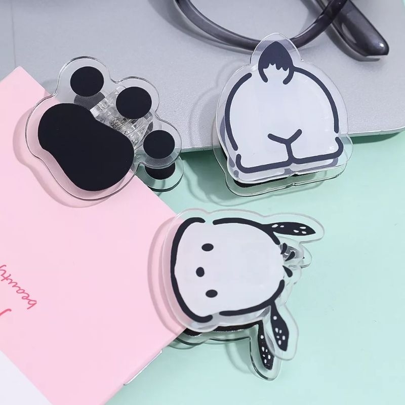 

Jepit Penjepit Klip Clip Set (3pcs) Transparent Anjing Dog Lucu Unik Simple Praktis Decor Stationery Serbaguna