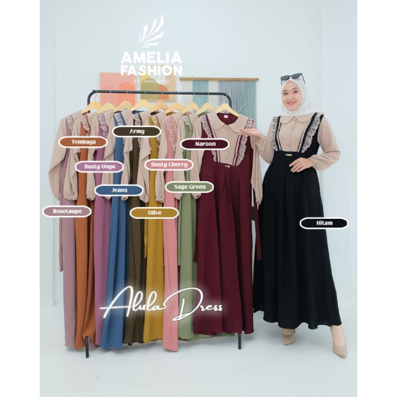 ALULA DRESS ORI AMELIA FASHION, GAMIS ORI, GAMIS AMELIA