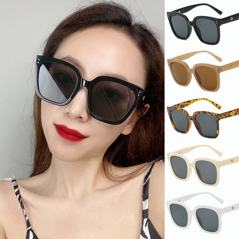 BIMBIM Kacamata Hitam Kacamata Wanita Korean Design Retro  Wanita Sunglasses