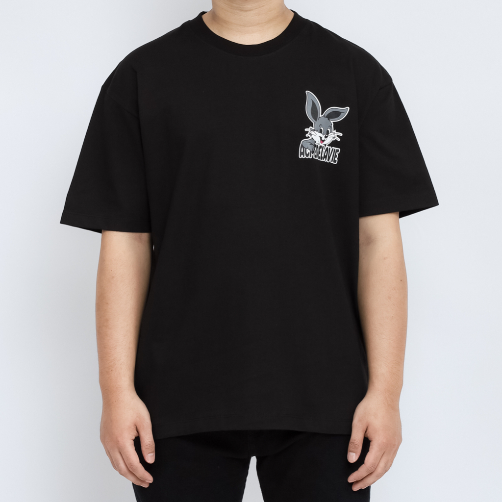 ADLV. Cartoon Rabbit Black Tee