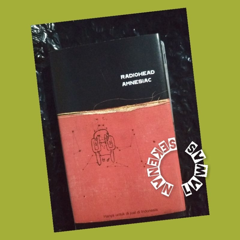 Kaset Pita Radiohead - Amnesiac /Cover Kaku Ada Coretan Di Dalam