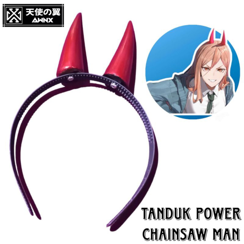 Bando Cosplay Tanduk Resin Power Anime/Manga Chainsaw Man
