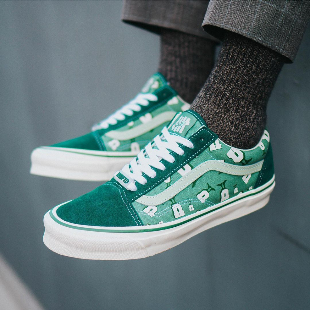 VANS OLDSKOOL VAULT X UNDEFEATED &quot;BISTRO GREEN&quot; 2021 ORIGINAL 100%