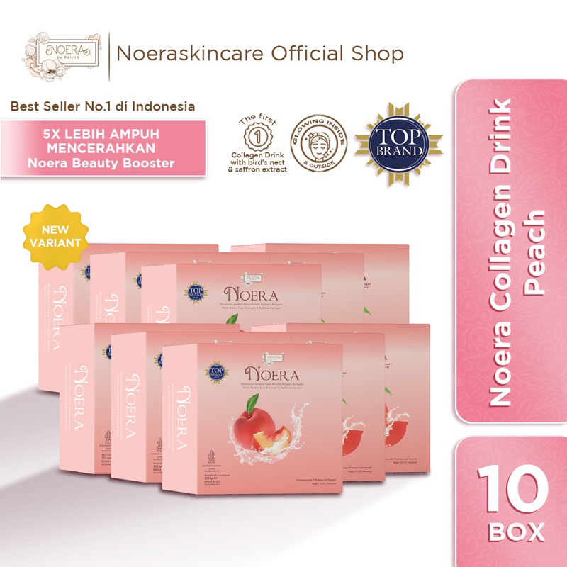 Bundle Noera Collagen Drink With Birdnest and Saffron Extract | Minuman Pencerah Kulit with L-Glutathione | Collagen Beauty Drink