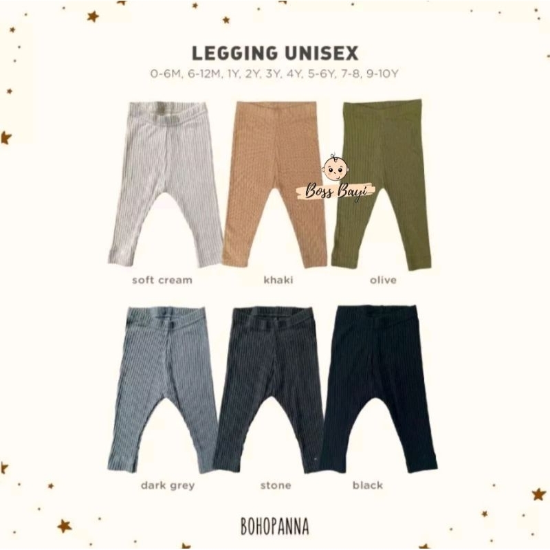 BOHOPANNA - Legging Bayi Anak / Celana Legging Buka Kaki