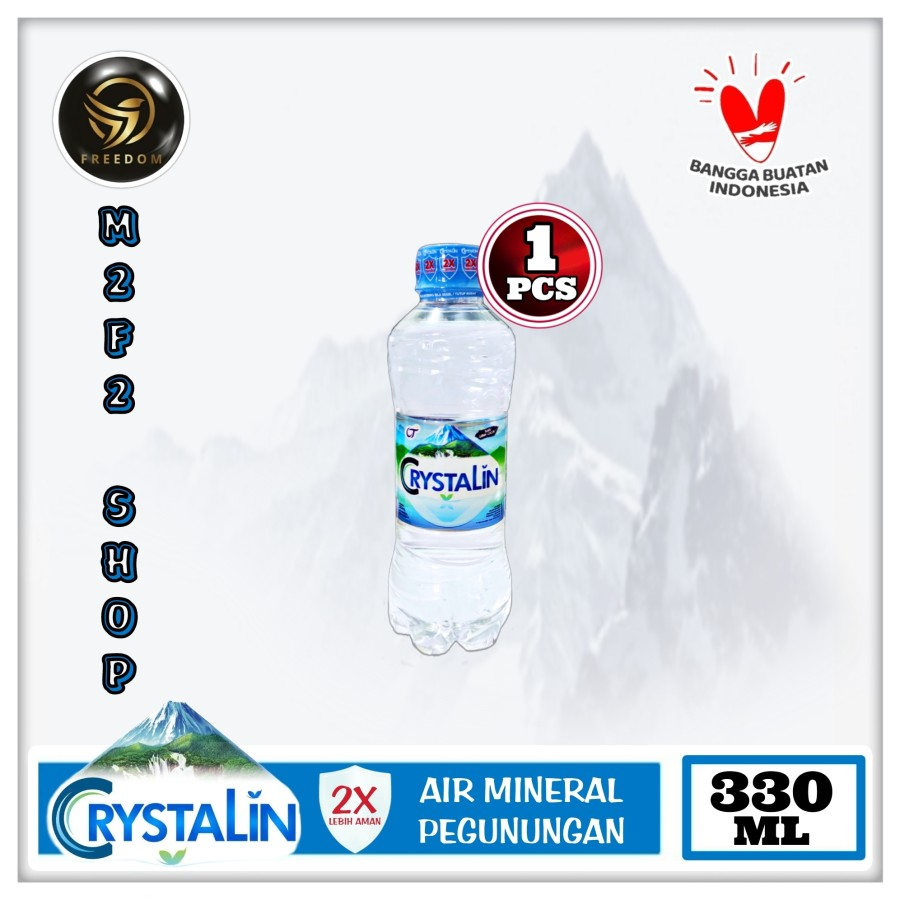 

Air Mineral Crystalline | Crystalin pH8+ Kemasan Botol Pet - 330 ml (Kemasan Satuan)