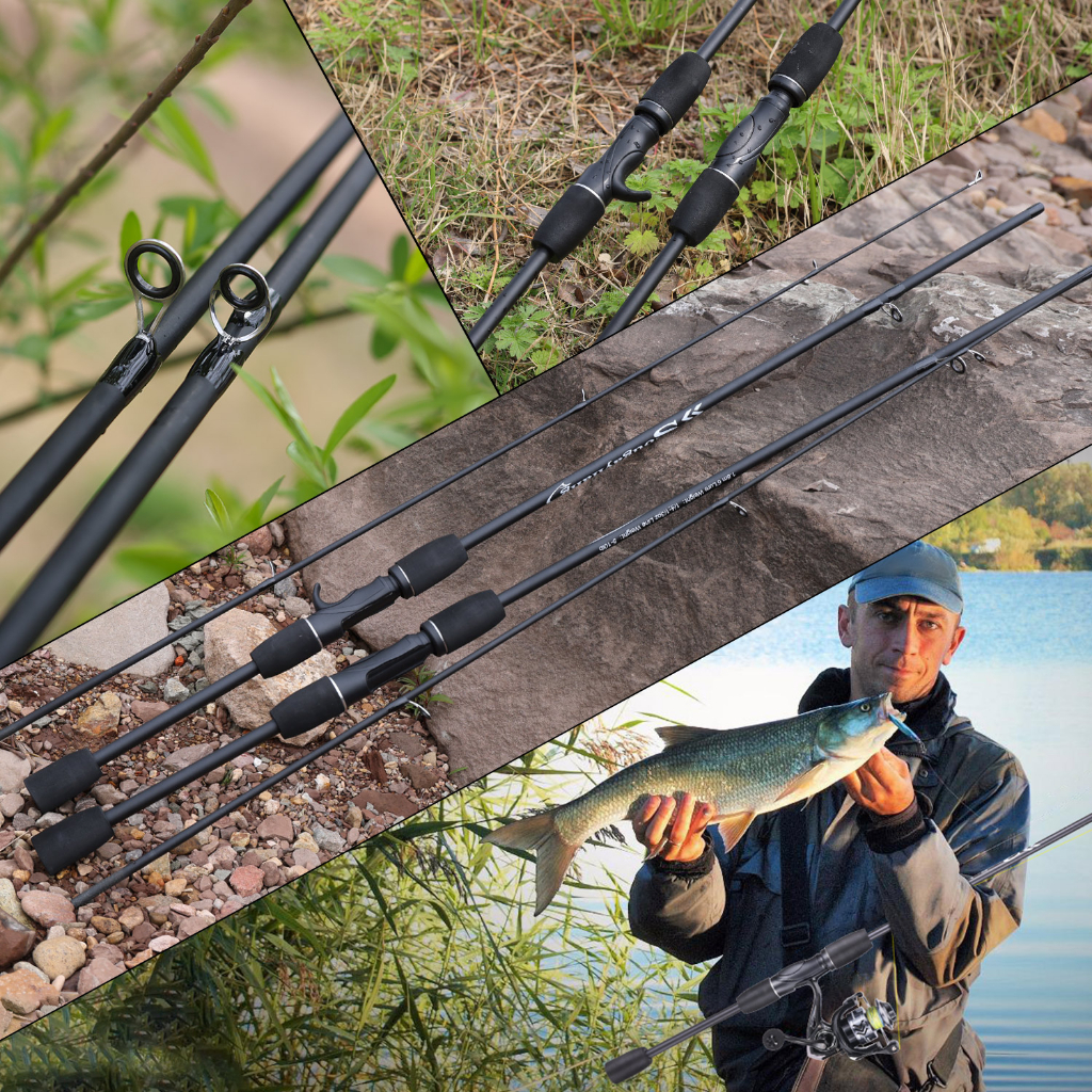 Sougayilang Joran Pancing  1.8M Spinning/Casting Fishing Rod Carbon Fibre 2 Seksi Solid Tip Carbon Fibre Rod Rod Joran Pancing Ultralight Joran Pancing Spinning Casting Murah Joran Pancing