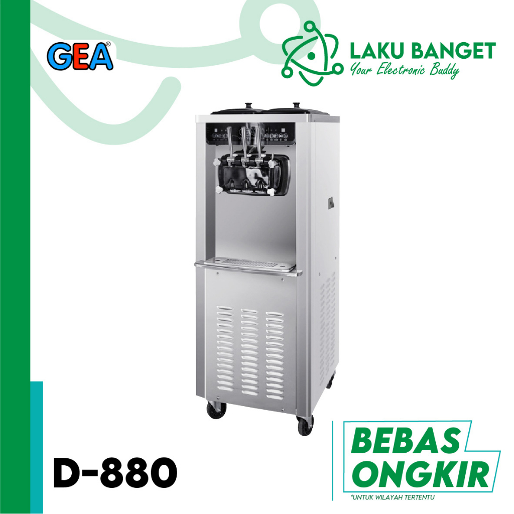 GEA Soft Ice Cream & Frozen Yoghurt Machine D-880 - Mesin Es Krim & Yoghurt 3 Kompresor, 220V