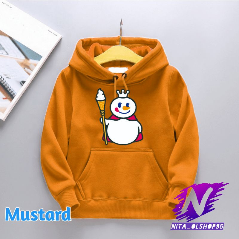 jaket hoodie swetaer anak mixue hoodie anak 2-12tahun