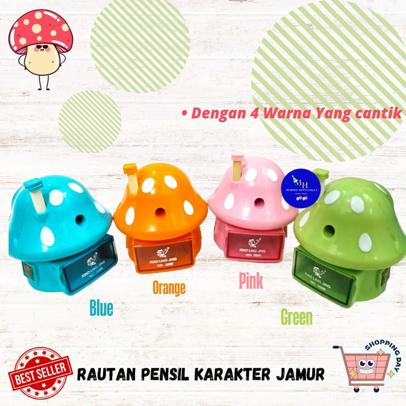 

Rautan Pensil Putar Sharpener Jamur XIAO Ling Jing-pcs