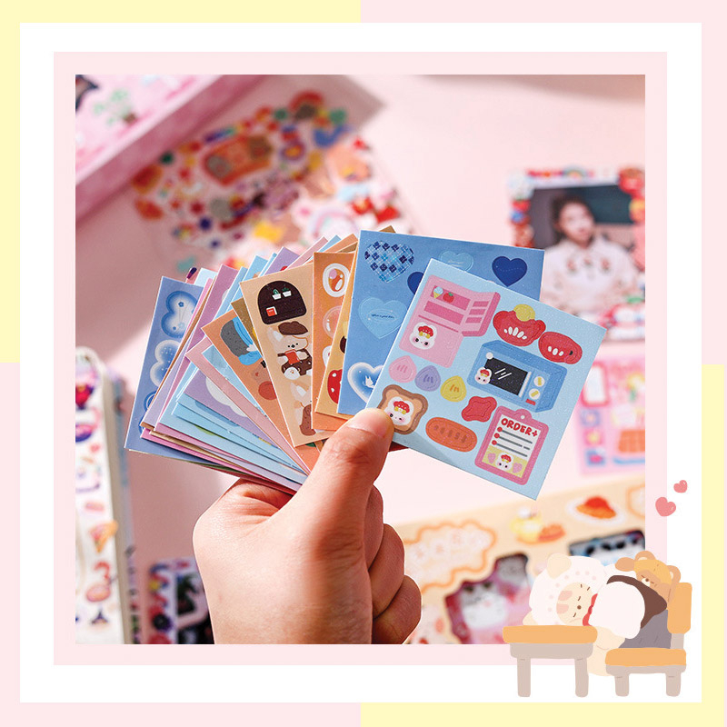 

Panmomo Dreamland in a Box 100pc Deco Stickers Collection Box Set - Sticker Box Dekorasi Jurnal