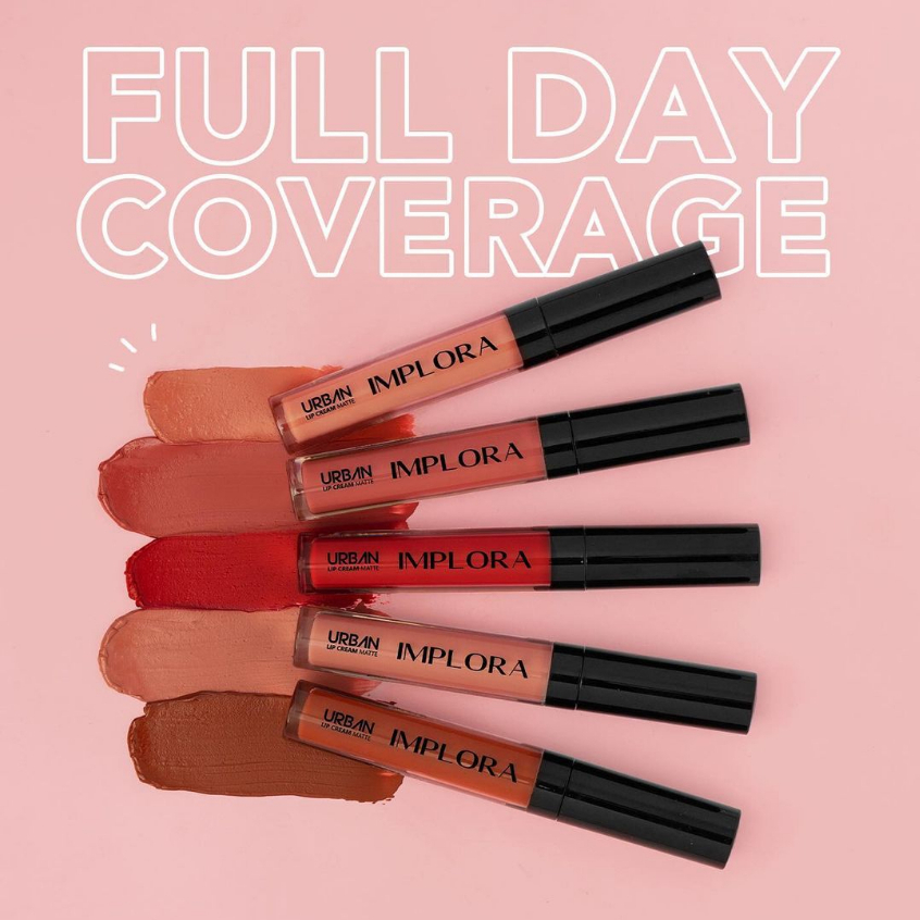 Implora Urban Lip Cream Matte Lipstick Lipstik Creamy