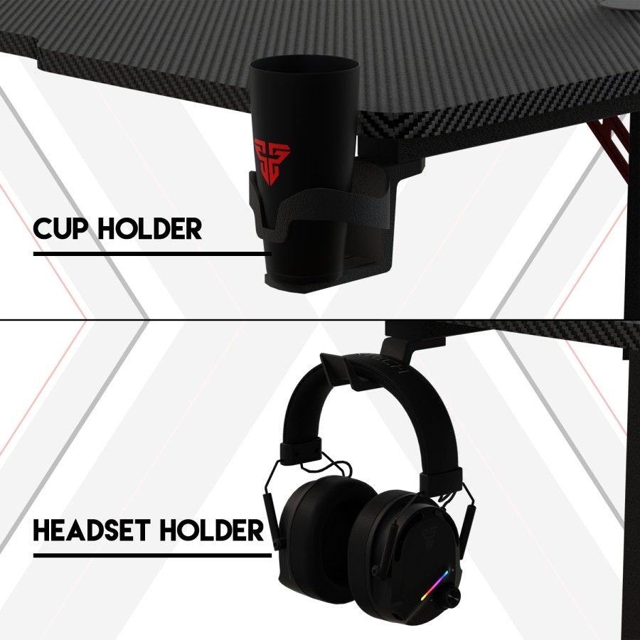 Fantech GD214 / GD-214 Tigris RGB Gaming Desk / Meja Komputer