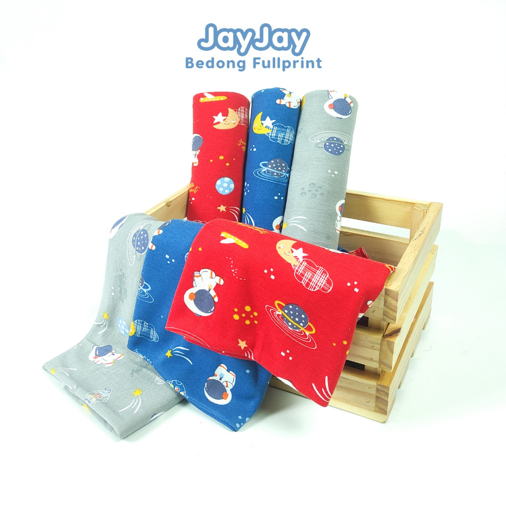 JAYJAY 6S BEDONG BAYI MOTIF ASTRONOT - BEDONG BAYI FULL PRINT BAHAN KATUN KAOS UKURAN 110X90 CM ISI 6PCS