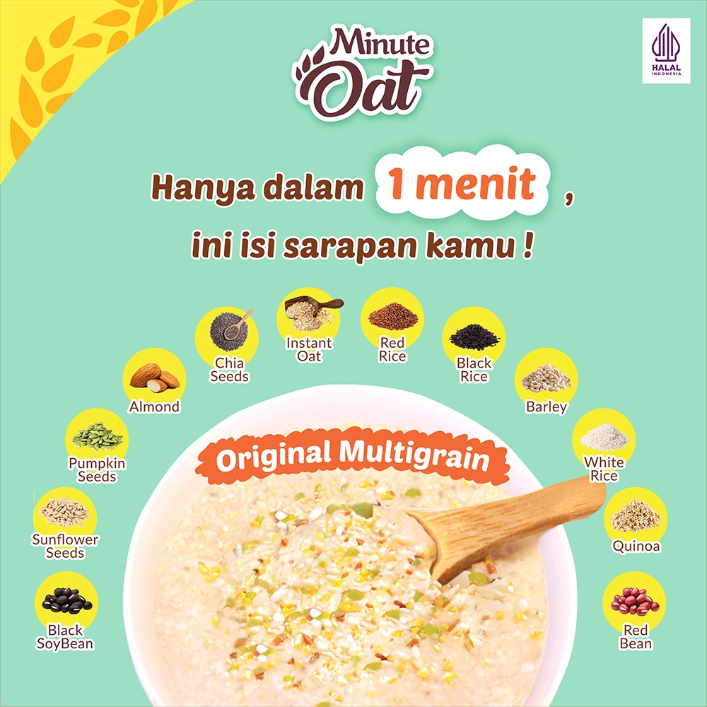 Instant Oatmeal Minute Oat  65gr