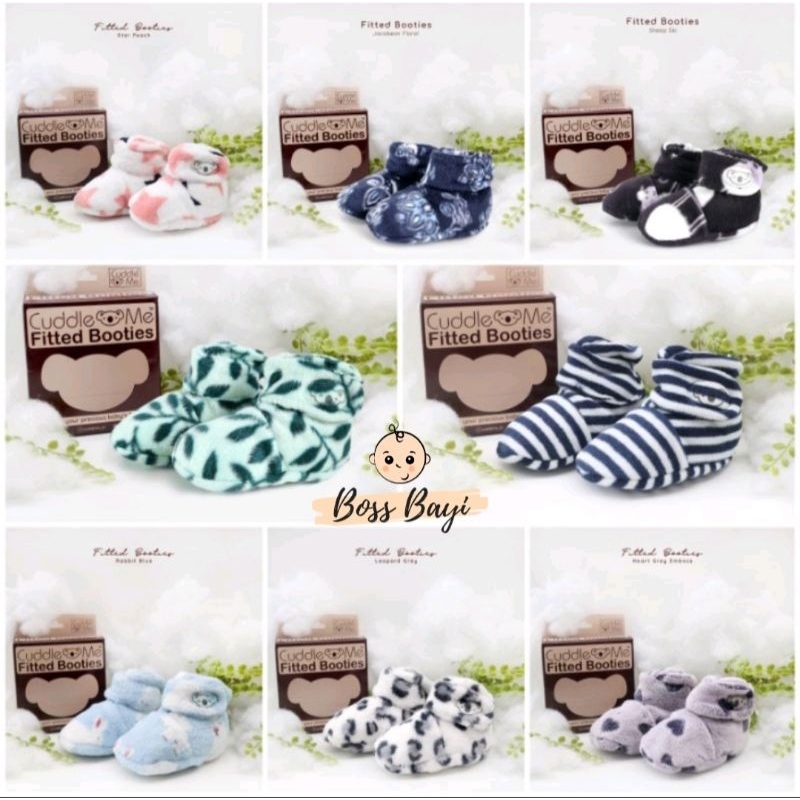 CUDDLE ME - FITTED BOOTIES / Sepatu Kain Bayi / Pelindung Kaki Bayi