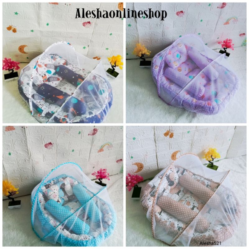 KASUR BAYI BABY NEST SET BANTAL GULING LENGKAP