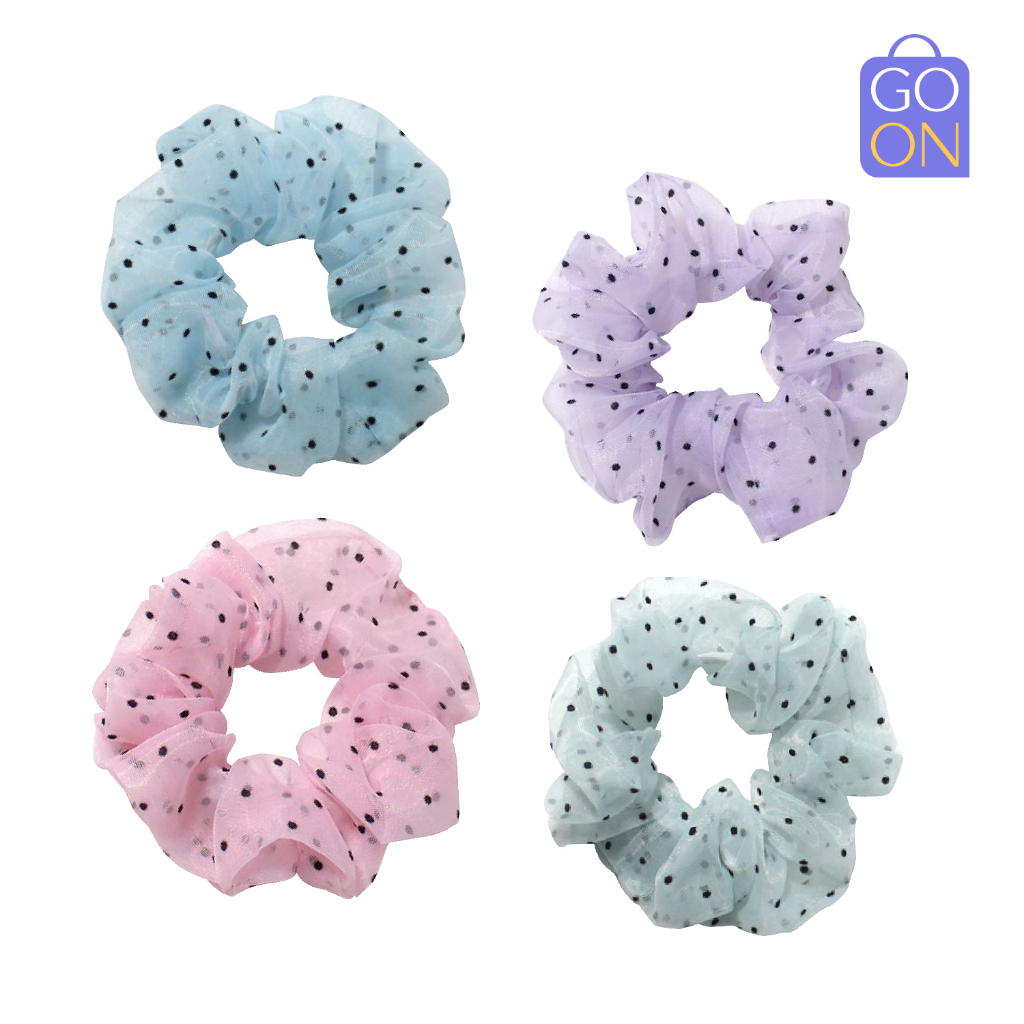 GO ONLINE Scrunchie - Kunciran Ikat Rambut Korea Cepol Hijab / Jilbab [ Gratis Ongkir / Cod ]