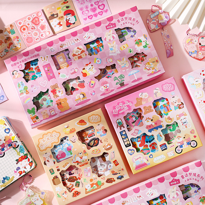 

DREAMLAND IN A BOX 100PC DECO STICKERS COLLECTION BOX SET | STIKER DEKORASI 1 SET BOX