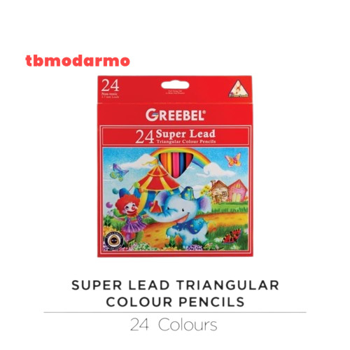 Tbmo Pensil Warna Super Lead Greebel 3724 24 Warna